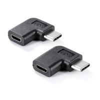 Type-C to Micro USB L字型変換アダプター《2個セット》 90度 USB-C オス to Micro USBメス 変換アダプター . | うめのやonline