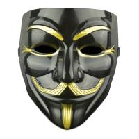 仮面マスク V for Vendetta ガイフォークス アノニマス アイラインver 《ブラック》 仮装 コスプレ . | うめのやonline