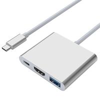 Type-C to HDMI 変換アダプター HDMI USB3.0 Type-Cハブ変換3in1 4K MacBookなど対応 . | うめのやonline