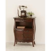 収納家具 電話台 ファックス台 コモ ファックス台 完成品 クラシックなアンティーク調 電話やFAX台に fax台 コモ ファックス | バリュー家具! ゆとり生活研究所