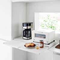 山崎実業　キッチン家電下スライドテーブル タワー W80 ホワイト 4903208016841　【品番：01684】 | 生活雑貨 yutorito