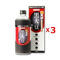 送料無料　3本セット　発酵黒豆エキス 発酵黒大豆搾り 720ml 麹発酵 黒豆 黒大豆 黒豆力 | 健康食品の店 わいわい健康館