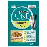 ピュリナ ワン キャットフード キャット パウチ 健康寿命ケア 7歳以上 チキン グレービー仕立て 70g×12個 (まとめ買い) | YYYヤフー店