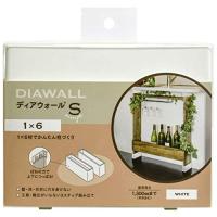 若井産業(Wakaisangyo) 1×6 ディアウォールS ディアウォールS DWS16W ホワイト 本体: 奥行3.3cm 本体: 高さ5.9cm | ワイワイワイエイショップ