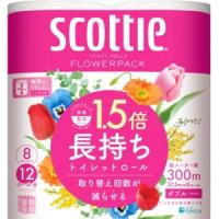 クレシア　スコッティフラワーパック１．５倍長持ちダブル芯あり７５ｍ香り付き８個 | 雑貨屋