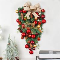 年末セール  クリスマスリース 47cm クリスマス スワッグ 飾り 大きい オーナメント ナチュラル リース 玄関 ドア 壁掛け 庭