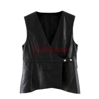本革レザーベスト（レディースファッション） | ファッション の