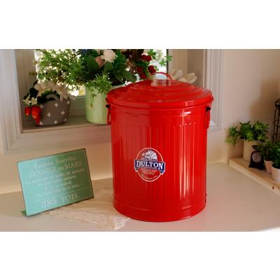 ブリキ缶 アンティーク（ゴミ箱、ダストボックス）｜インテリア雑貨