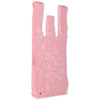 ヘッズ 手提げ袋 レジ袋 18×35×10cm さくら Ｓ 100枚 ピンク 和柄 和風 観光 おみやげ 入学 卒業 卒園 春 花 フック穴付 | 雑貨Victor