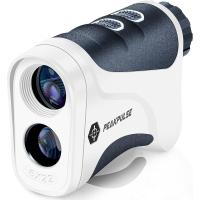 ゴルフ用 レーザー距離計 距離測定器 ゴルフスコープ 光学6倍望遠 照準合わせ IPX5防水 連続測定 スロープ補正 旗竿ロック(黒白) | ゼブランドショップ