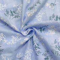 花柄 コットン 生地 選べる6色 幅1.4m 綿100％ ジャガード 手芸 レース フラワー 布( ブルー,  2m) | ゼブランドショップ