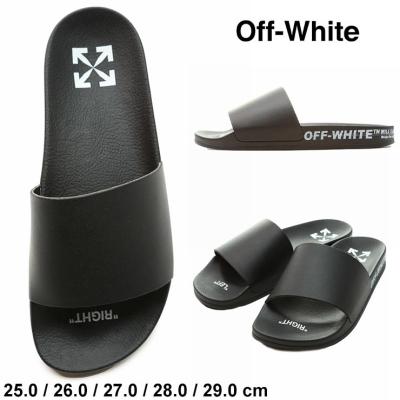 off-white サンダル OFF-WHITE シャワーサンダル ラバー スライド サンダル テープ