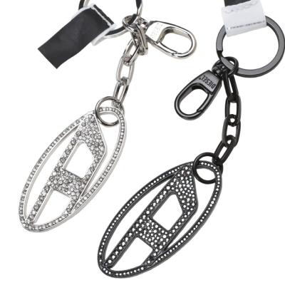DIESEL　メタル キーリング　シルバートーン　X10209　純正保存袋付き DIESEL レディースキーホルダー、キーリング｜ファッション小物