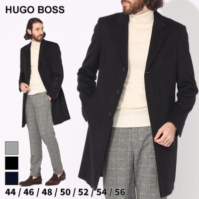 navy（HUGO BOSS／メンズチェスターコート）｜コート