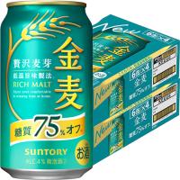 サントリー 金麦 糖質75％オフ 350ml×24本 2ケース（48本） 発泡酒 ビール類 u-yu | 酒のZenjinヤフーショッピング店