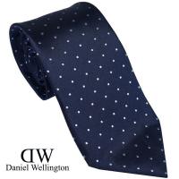 Daniel Wellington ダニエルウェリントン メンズネクタイ ネイビー系 ドットワンポイントロゴ DW02500007-265584 NAVY | SHOP GTO