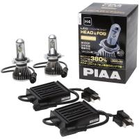 PIAA ヘッドライト/フォグライト用 LEDバルブ H4 6000K 92000cd 3500lm相当※ 車検対応 12V/24V共用 24/24W プレミアム・ ロングビーム高速走行向け LEH120 | ゼンリンDS