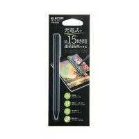 充電式アクティブタッチペン ペン先は1.5mmと極細で導電性に優れたポリアセタール採用 便利なクリップ付: P-TPACST02BK | ZeTTAPlace