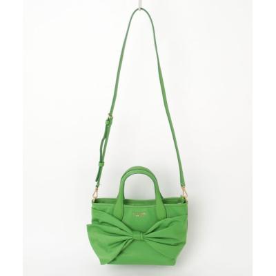 kate spade リボンデザイン ショルダーバッグ 緑 ケイトスペード ショルダーバッグ リボン（レディースバッグ