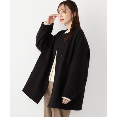 ノーカラーコート ネイビー（ファッション）のおすすめ人気商品一覧