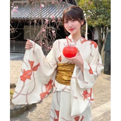 有松絞り 浴衣（色：オレンジ系）の商品一覧 通販 - Yahoo!ショッピング