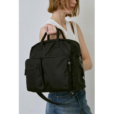 美品　アニエスベー　ショルダーバッグ　ナイロン　濃緑　ロゴ　斜め掛け◎ agnes b.（アニエスベー） ショルダーバッグ バッグ ナイロン ラージ