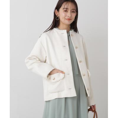 ナチュラルビューティーベーシック ジャケット ツイード（ファッション