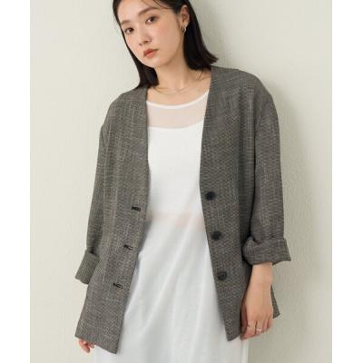 ツイードジャケットノーカラー（Omekashi）のおすすめ人気商品一覧