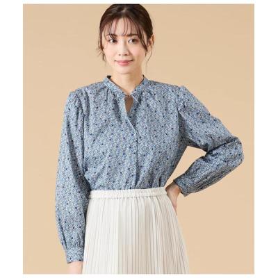 レディース 美品❣️ウェルベック リバティ柄ブラウス サイズフリー 綿 
