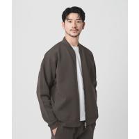 ブルゾン アウター 「WEB限定 WARDROBE SMART」ダブルニット ジップブルゾン/セットアップ対応「抗菌・防臭」 メンズ