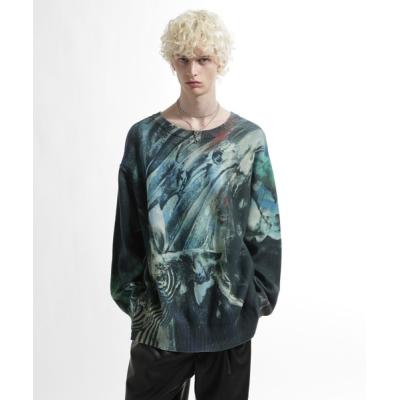 HARE メンズニット、セーター（色：ブルー系）｜トップス