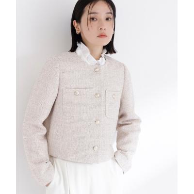 ナチュラルビューティーベーシック ジャケット ツイード（レディース