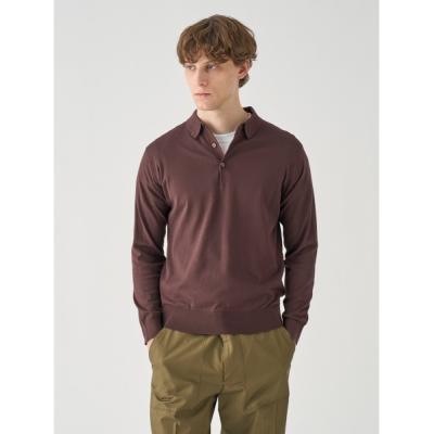 JOHN SMEDLEY メンズポロシャツ（色：ブラウン系）｜トップス