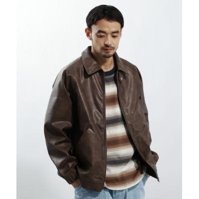 フェイクレザージャケットメンズ（色：ブラウン系）のおすすめ人気商品