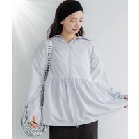 パーカー UVカットティアードパーカー レディース