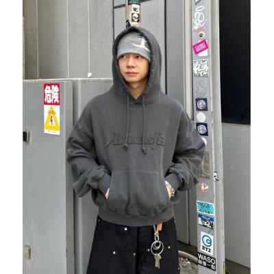 完売品　adamaste パーカー　ダークグレー ADAMASTE パーカー Double Zip-Up Short Hoodie - ダブルジップ