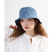 帽子 ハット デニム バタフライ総柄 バケットハット レディース | ZOZOTOWN Yahoo!店