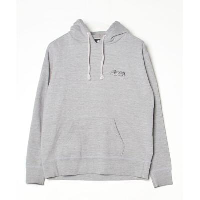 ローです⭐︎ Stüssy グレー フード付きパーカー Lサイズ ☆Stussy パーカー グレー Lサイズ ロゴプリント スウェットフーディ