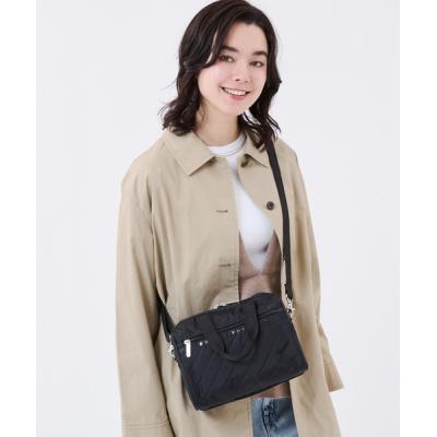 希少【レスポートサック×ALBCN】キルティング ショルダーバッグ 黒×ピンク 中古・古着通販】LeSportsac (レスポートサック) フラワーキルティング