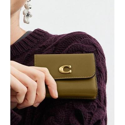 COACH レディース三つ折財布（色：グリーン系）｜財布｜ファッション