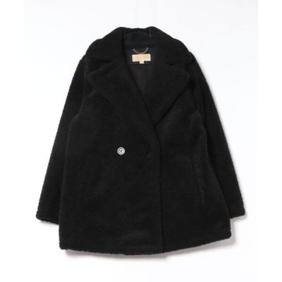 ♡美品♡MICHAEL KORS マイケルコース　カシミヤコート　ブラック MICHAEL KORS（マイケルコース） コート アウター フォーファー トリム