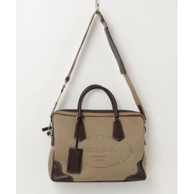 【極美品】PRADA ギャザーレザーコンビ２wayバッグ プラダ バッグ 2way ギャザー（レディースバッグ） | ファッション の