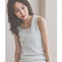 タンクトップ ノースリーブ サラサラDRYスクエアタンク/636753 レディース