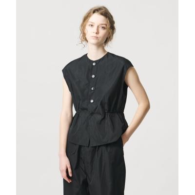 フェイクレザーロングジレ（LOEFF／レディースベスト、ジレ）（サイズ