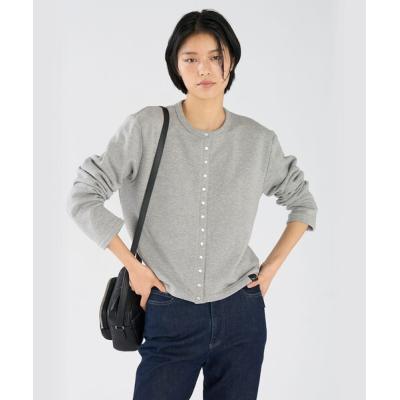 セール！未着用美品 アニエスベー カーディガン プレッション T1 ライトグレー agnes b. - セール！未着用美品 アニエスベー カーディガン