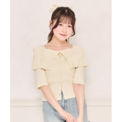 オフショルダー トップス（ファッション）（色：ブルー系）の商品一覧