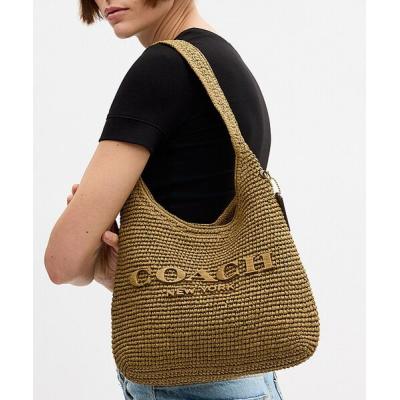 コーチ COACH MOK-8158 かごバッグ ショルダーバッグ 黒 ベージュ COACH - コーチ COACH MOK-8158 かごバッグ ショルダーバッグ 黒