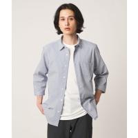七分袖 シャツ クールマックス サッカー レギュラーカラー７分袖シャツ-吸水速乾-「A DAY IN THE LIFE」 メンズ | ZOZOTOWN Yahoo!店