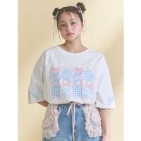 tシャツ 半袖 ひみつのゆらめきフレームTee レディース