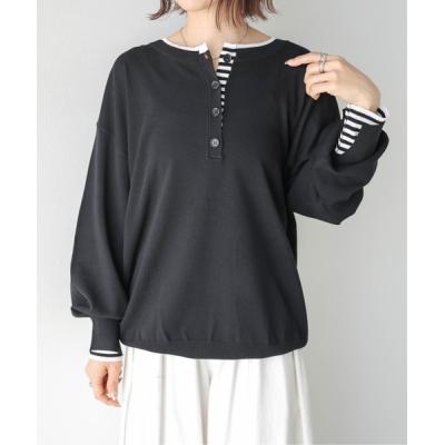 ヘンリーネック（レディースベスト、ジレ）（色：グレー系）｜トップス